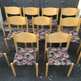 Vintage chairs 1980s Hiller Scandinavian design