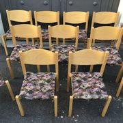 Vintage chairs 1980s Hiller Scandinavian design