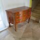 Louis XV commode - 2 drawers - floral marquetry - bronze ornament - 1950