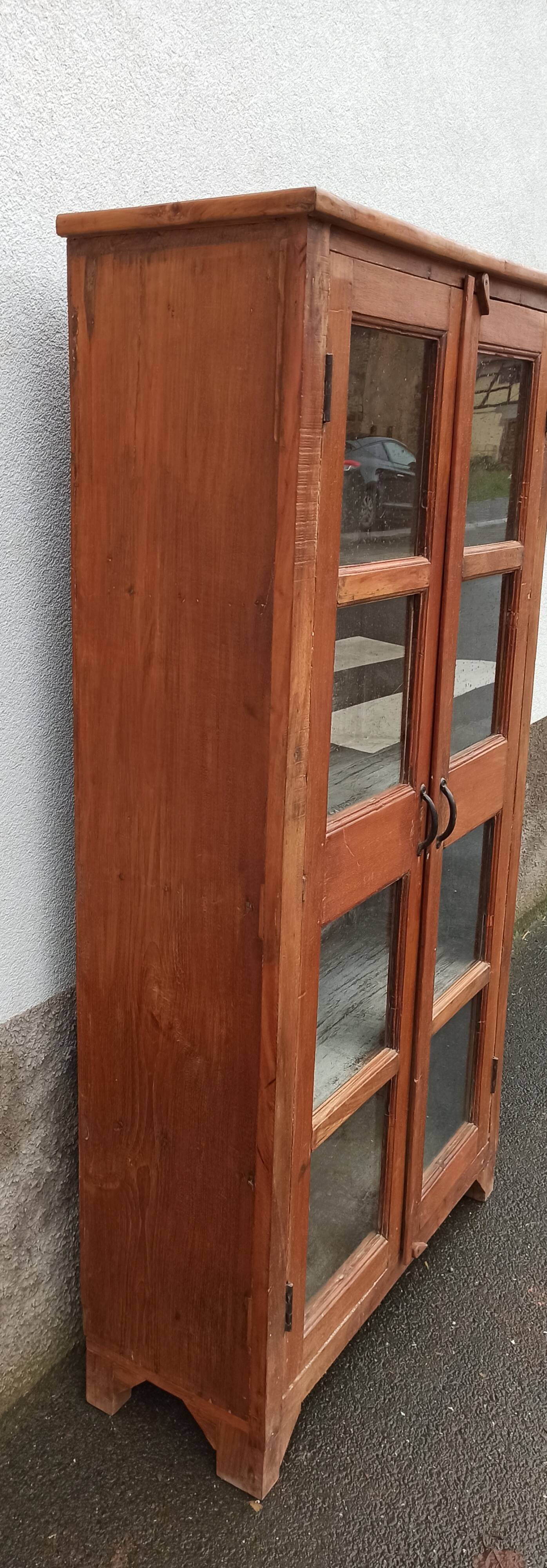 Wooden glass cabinet