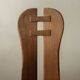 Brutalist Oak Armchair with Sculptural High Back by De Puydt, 1960s