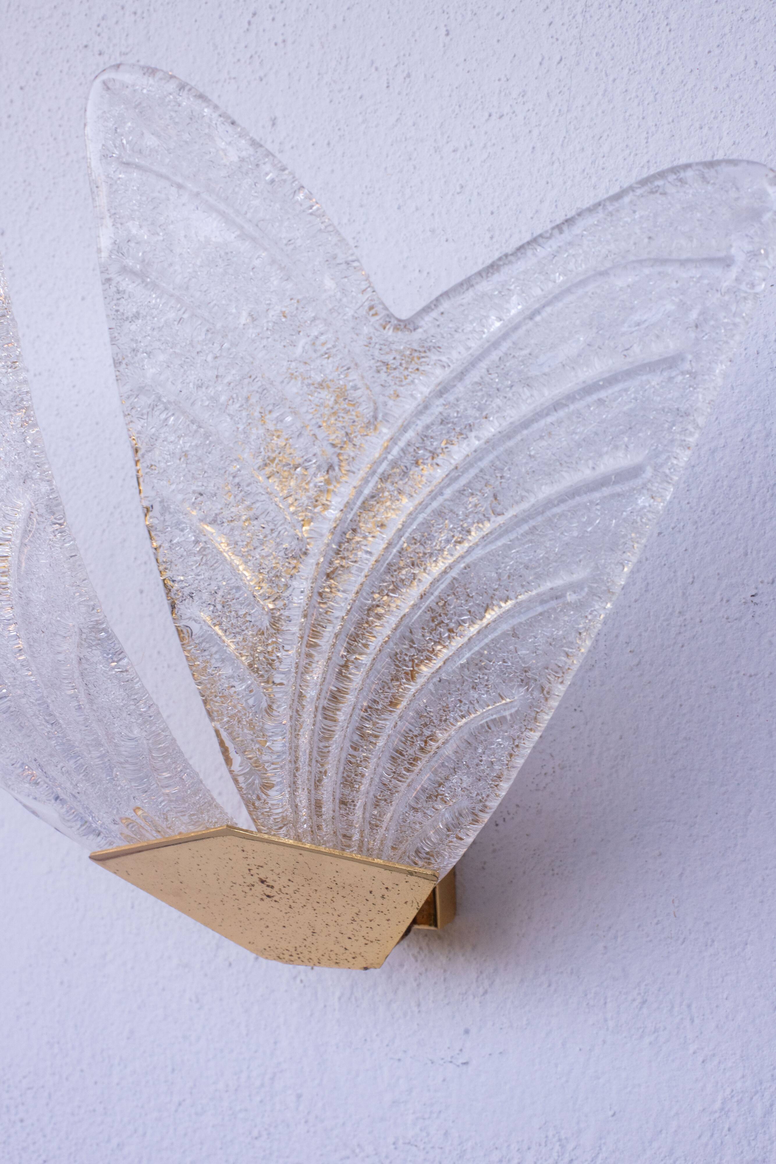 Set of 4 Sorrento, Italian Murano Glass Wall Light, 1970s