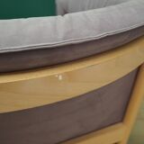 Lilac velour sofa, Danish design, 1970s, production: Denmark