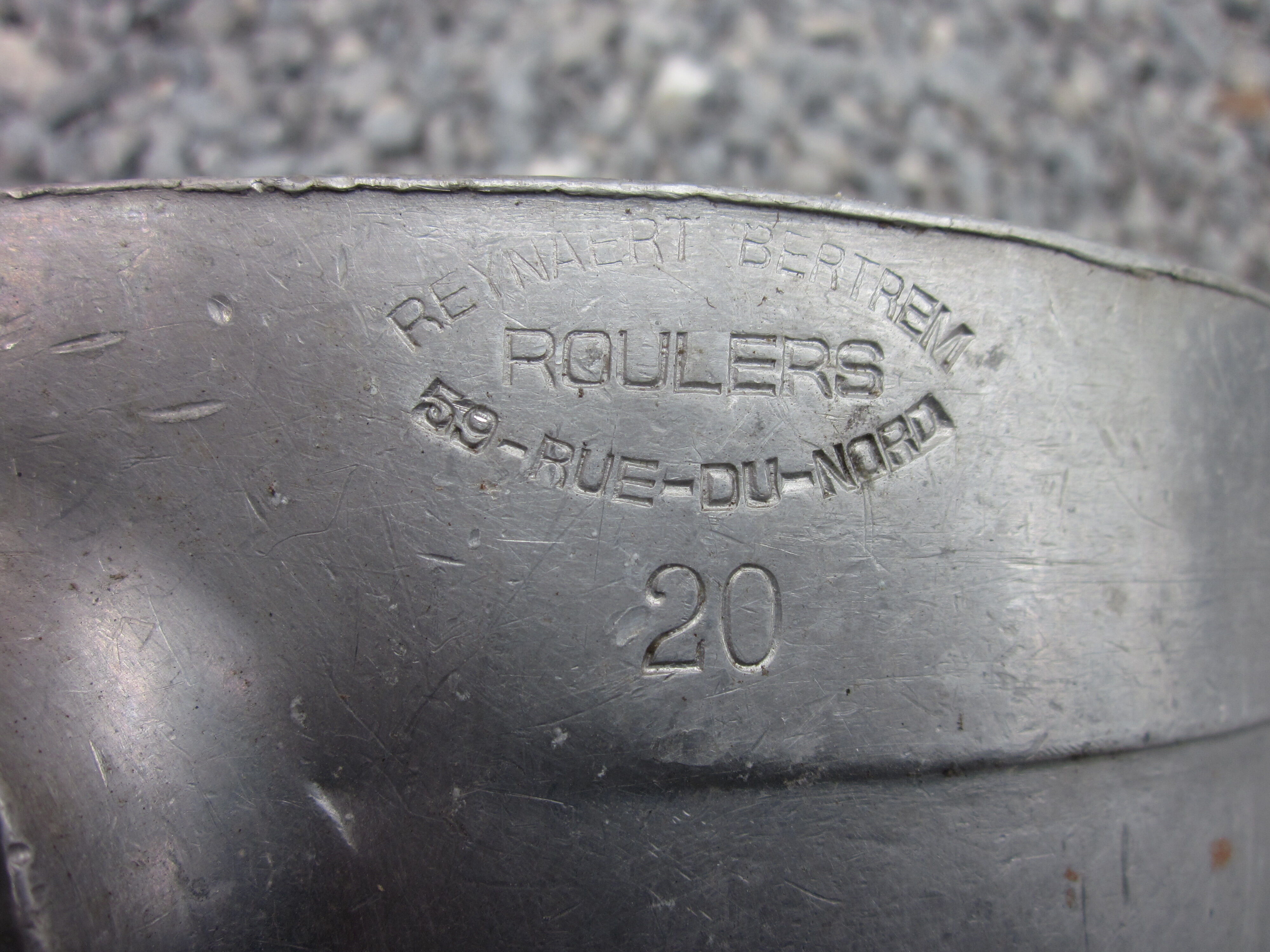 Old aluminium bucket