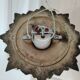 Superb Vintage Soleil mirror wall light