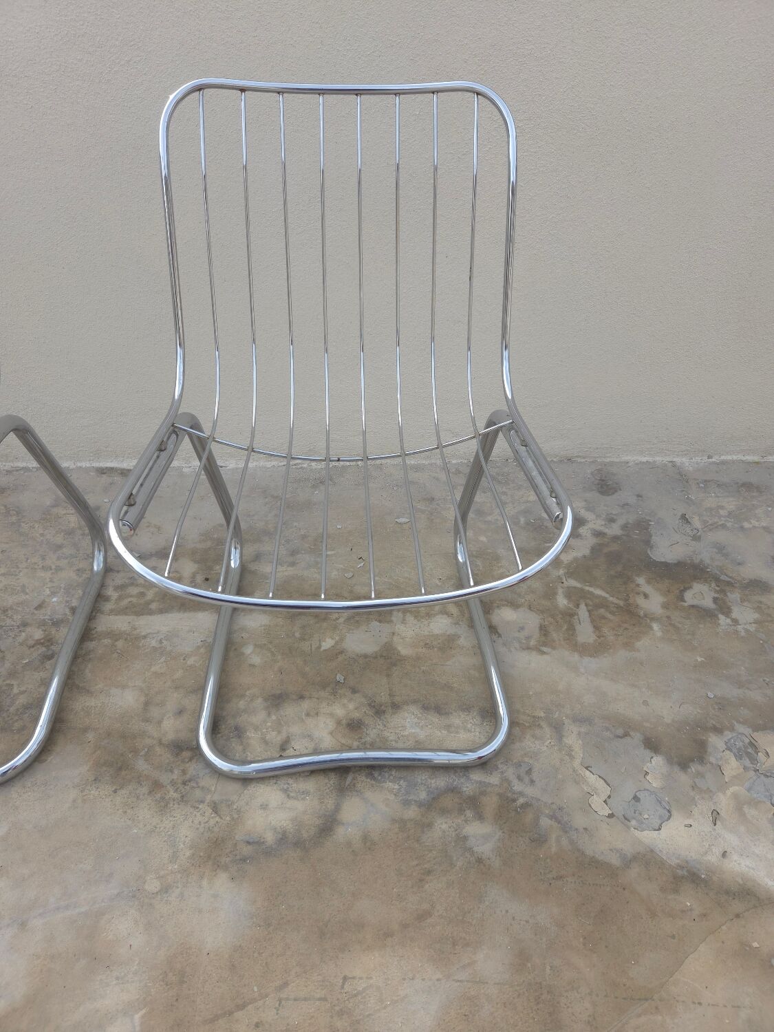 Set of 4 metal chairs by Gastone Rinaldi (without signature)