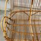 Vintage rattan bench