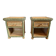 Vintage wicker bedside tables (set of 2), 80s/90s.