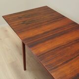 Table en palissandre, design danois, années 1970, production : Danemark