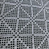 Handmade crocheted cotton bedspread