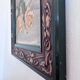 Antique original flower oil painting, yellow roses still life art