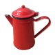 Cafetière émaillée rouge