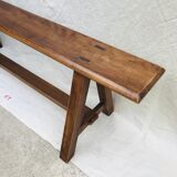 Pair of vintage beech farm benches