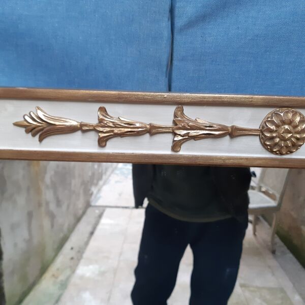 Miroir empire doré et blanc 130X89