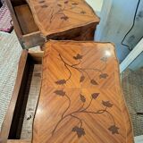 Pair of marquetry tables
