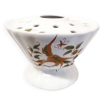 Vase, Pique Fleurs En Faïence Moustiers
