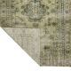 Vintage Turkish Medallion Rug Beige Green 265 x 168 cm