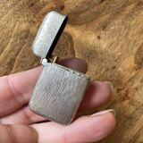 Pyrogène ancien, boîte à feu, porte allumettes en argent massif