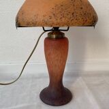 Glass paste mushroom lamp