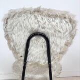 Pair of vintage furry chairs