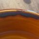 Set of 6 beautiful honey brown Luneville soup plates
