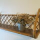 Wall shelf or to be installed in vintage rattan 1960s restored