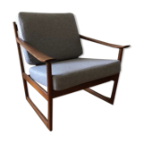 Danish FD130 armchair by Peter Hvidt & Orla Mølgaard-Nielsen for France & Søn, 1960