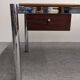Modernist rosewood pedestal desk, Italy circa 1970