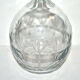 Vintage crystal decanter cut from star bevels and rice grains 1920-1930 bistrot