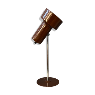 Brown adjustable space age desk lamp