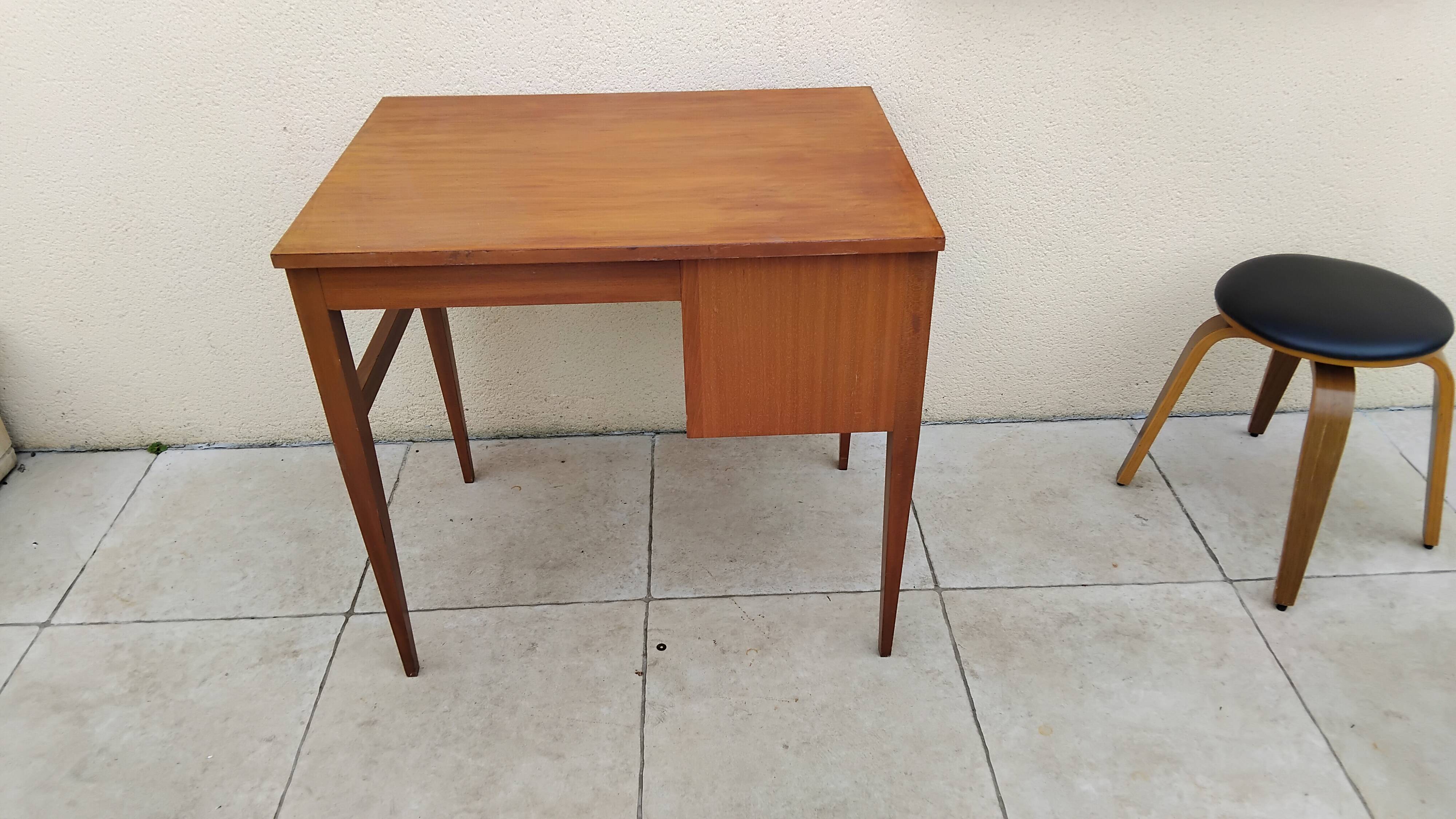 Bureau vintage scandinave teck année 60