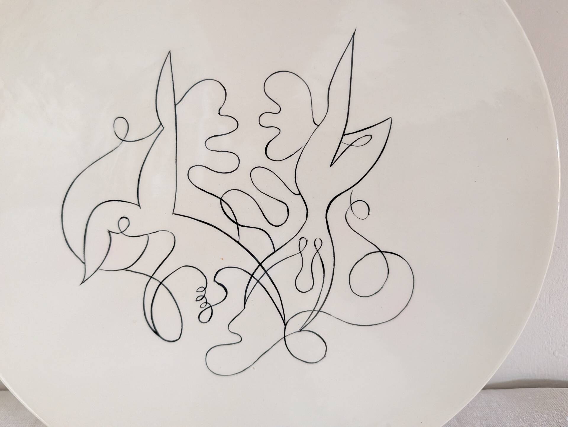 Robert Picault pour Longchamp – Plat « Oiseau » années 60