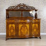 Buffet Rococo Revival en noyer et placage, 1850