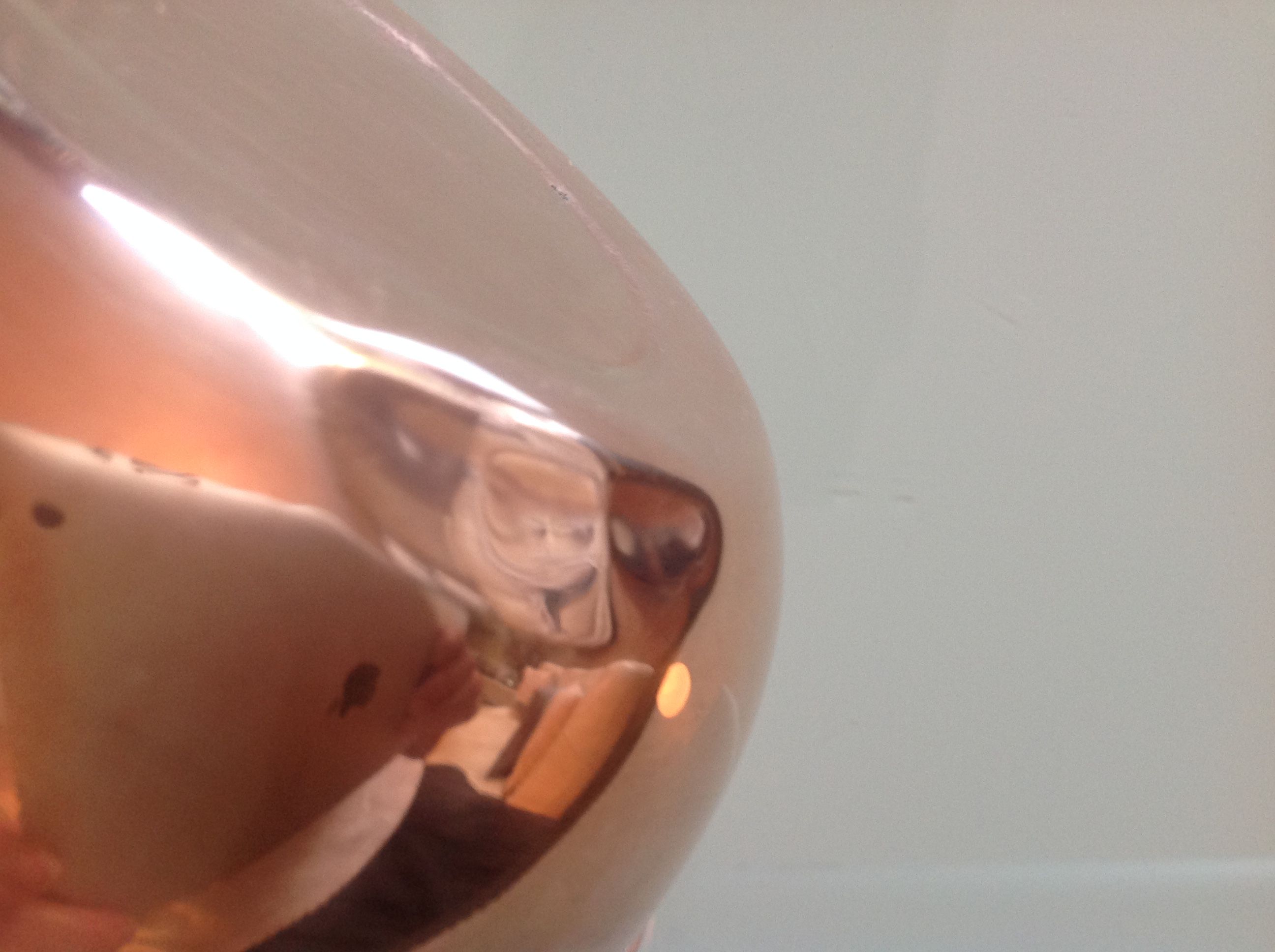 Watering can ball in red copper / vintage 60s-70s