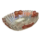 Vintage Crystal Pocket Bowl ANNE HUTTE Rose Decor #D661