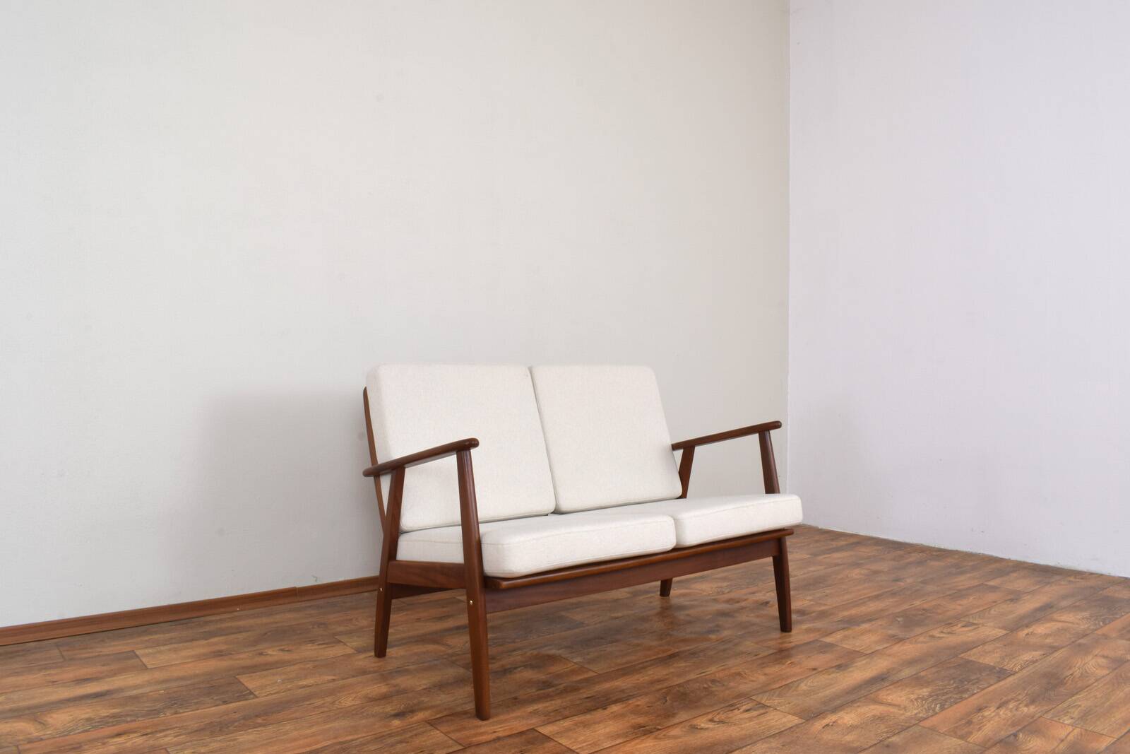 Mid-Century Danish Teak Two-Seater Sofa, 1960s.