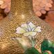 Cloisonned enamel vase
