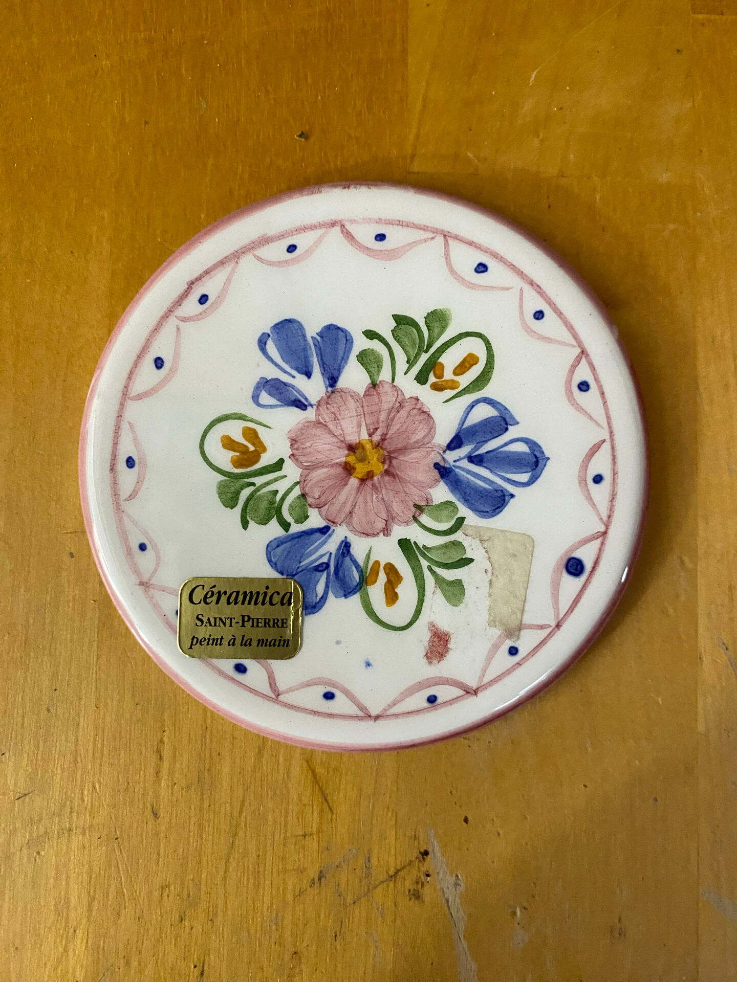 Series 4 coasters saint pierre coloured ceramic mid-century #e