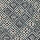 Blue and white hand-woven margoum rug