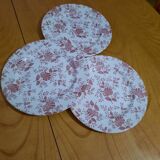 Assiettes à fleurs vintage