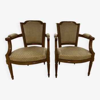 2 Louis XVI style armchairs