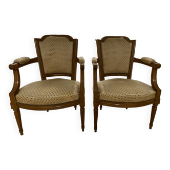 2 Fauteuils style Louis XVI