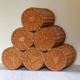 Rattan bottle holder