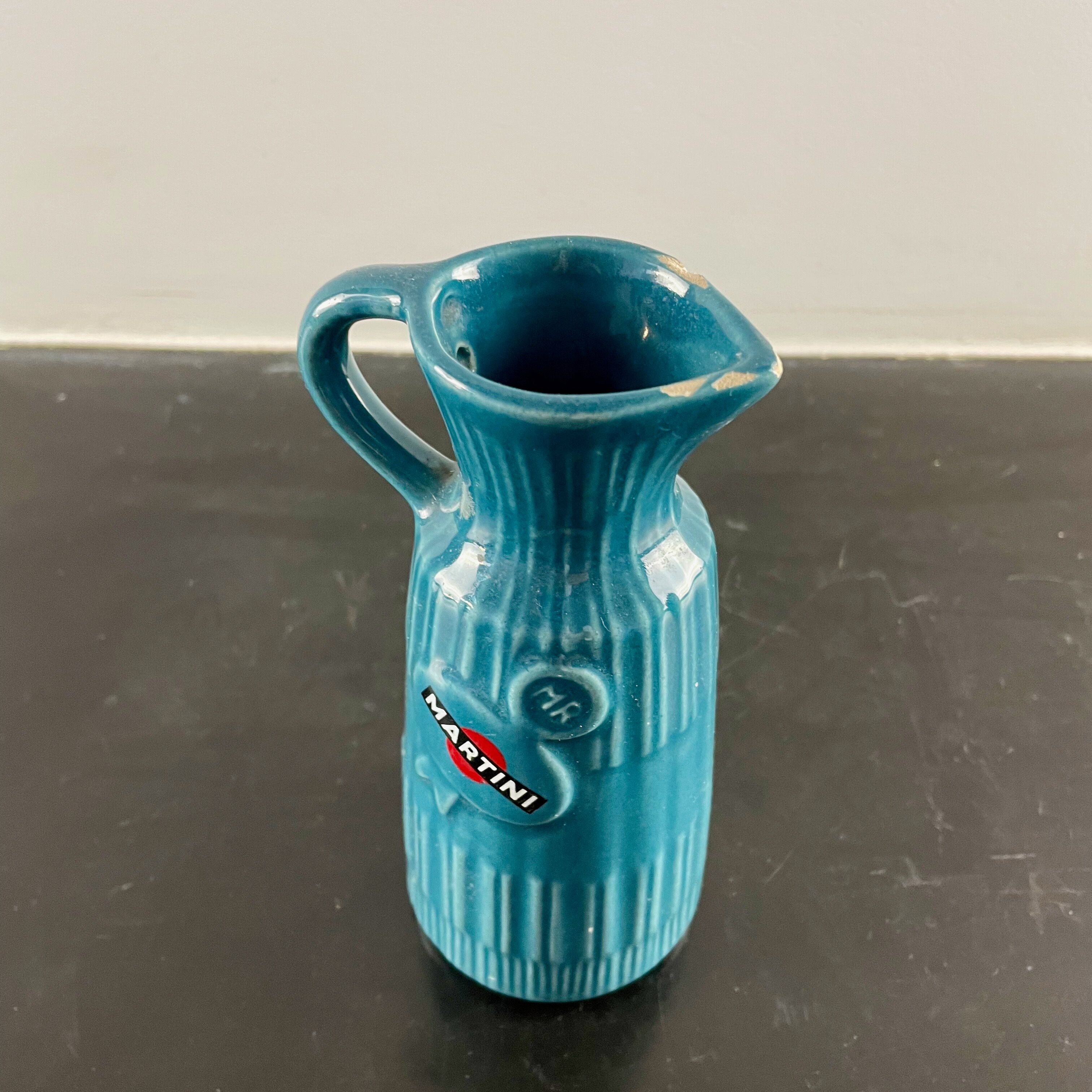 Martini ceramic pitcher, Baudour, Belgium 1950