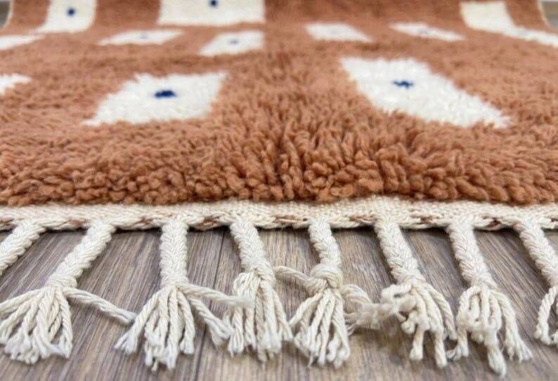 Authentic traditional handmade Berber rug 2/3 m