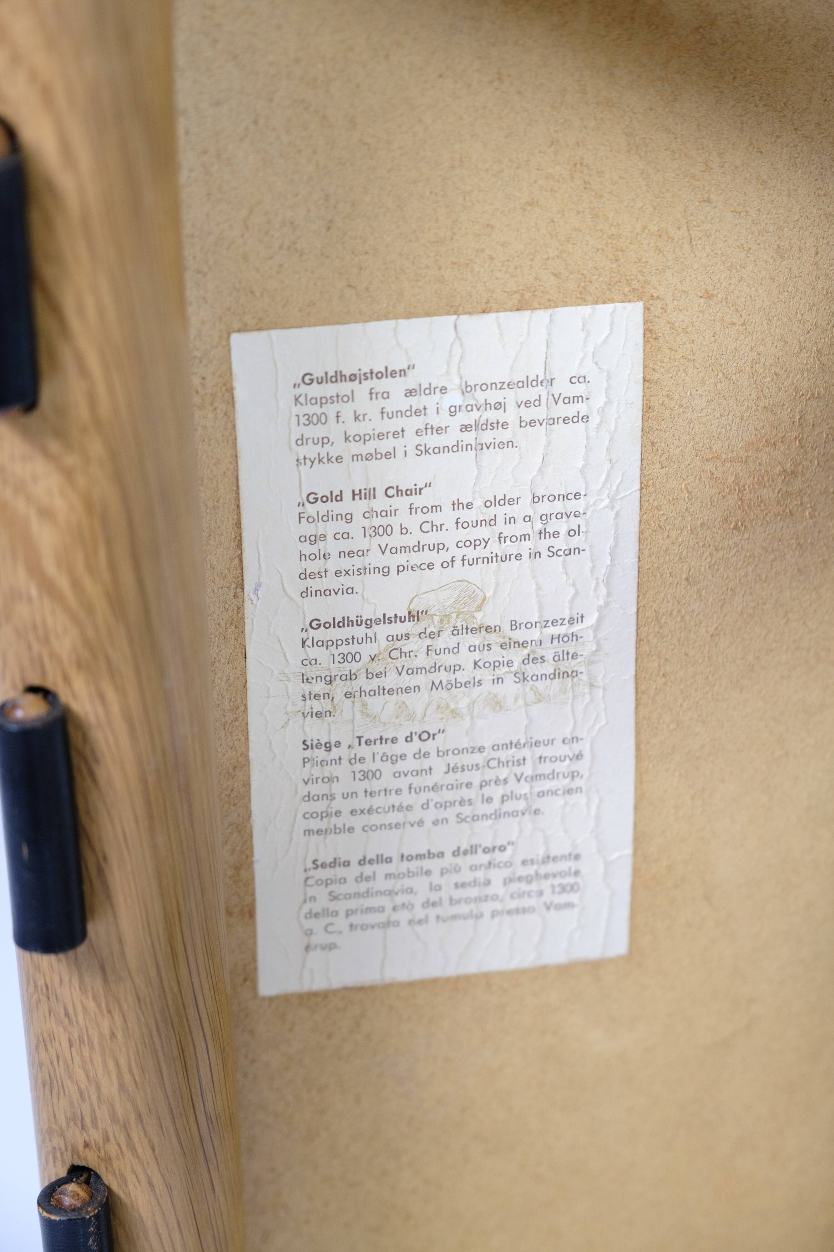 Stool Model PH 43 Made In Oak & Stretched Black Full Grain Leather By Poul Hundevad