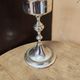Vintage silver-plated metal candlestick