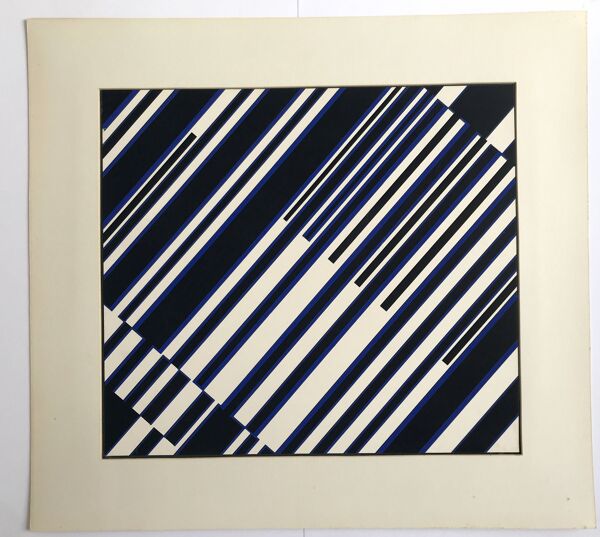 Günter FRUHTRUNK Sans titre, 1960. Sérigraphie originale signée au crayon