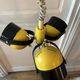 Vintage space age lamp metal 3 eyeball globes