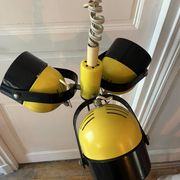Vintage space age lamp metal 3 eyeball globes